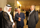 مع الوزير عبد الله العطية والسفير حسن سعد