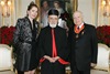 Mr.& Mrs. Fares in a memorable photo with the Patriarch