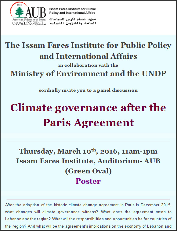 Climate Governance after the Paris Agreement